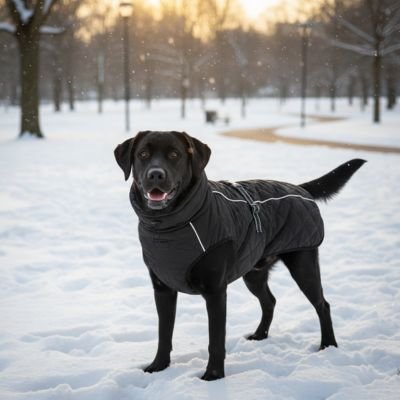 labrador porte manteau pour chien en hiver