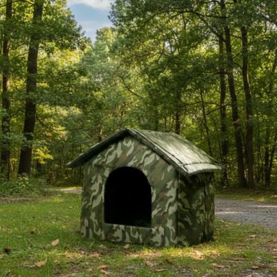 Niche pour Chien extérieur en forêt