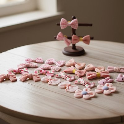 Noeud papillon pour chien sur table