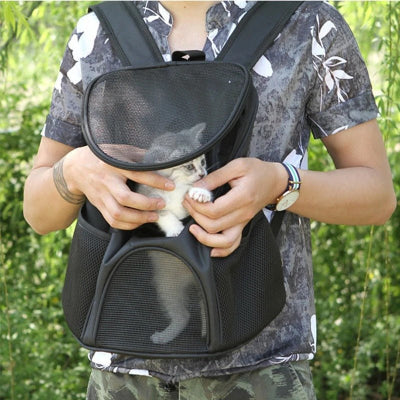 sac a dos pour chien variante noire