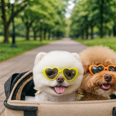 3 chiens portent Lunettes pour chien