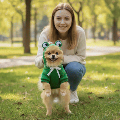 gif pour déguisement chien halloween froggy