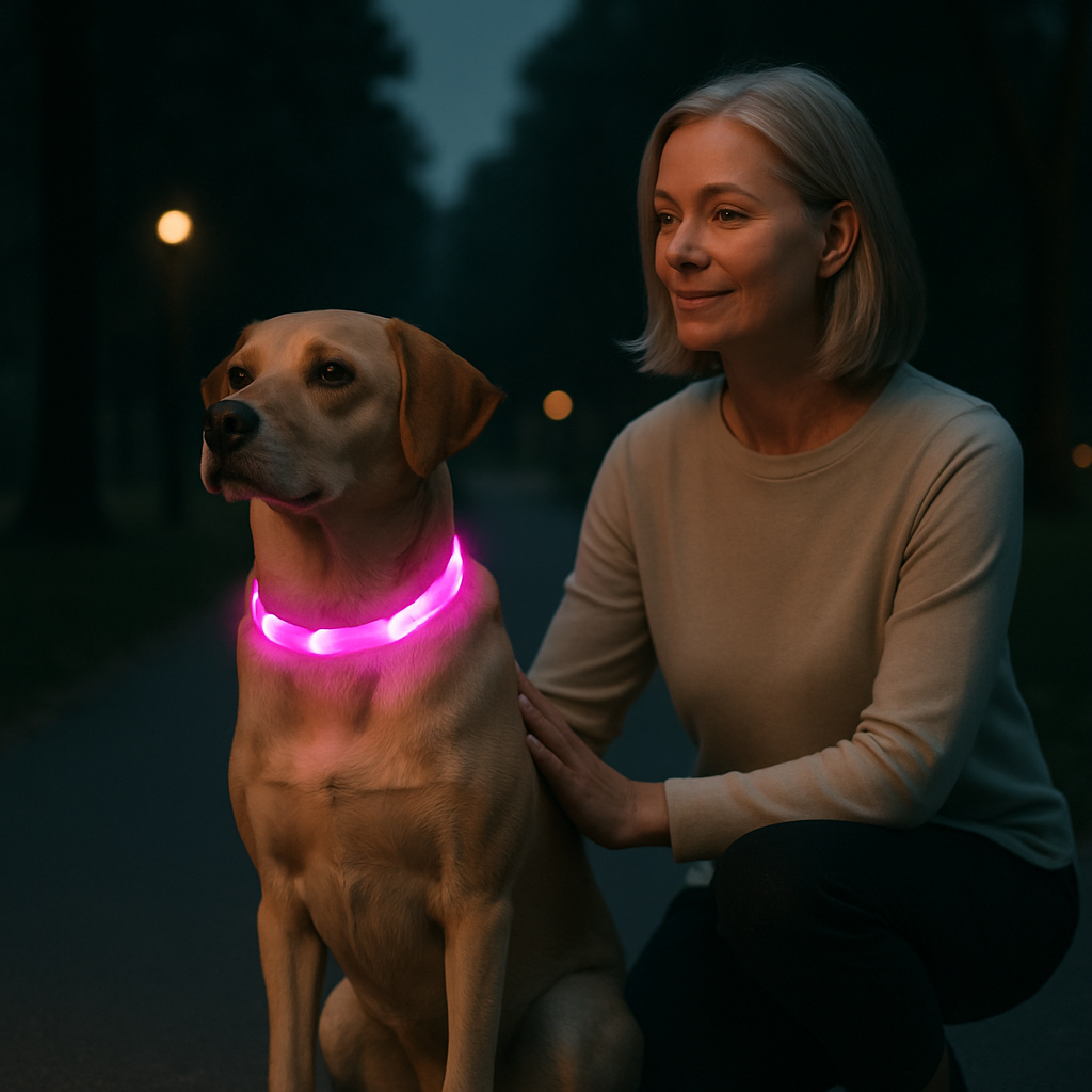 Collier lumineux pour chien Moondoggy