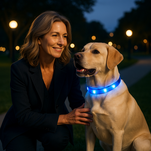 Collier lumineux pour chien Moondoggy