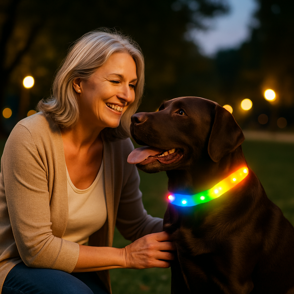 Collier lumineux pour chien Moondoggy