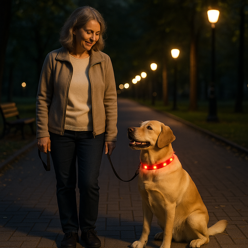 Collier lumineux pour chien Moondoggy