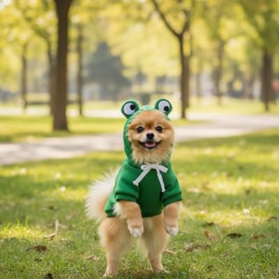 chihuahua portant déguisement Chien halloween est debout dans parc