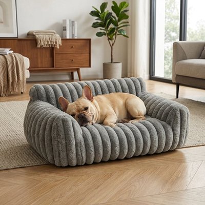 frenchie couché sur Canapé pour Chien