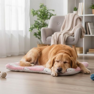 labrador couche sur Tapis pour Chien