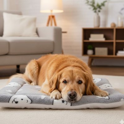 labrador couche sur Tapis pour Chien