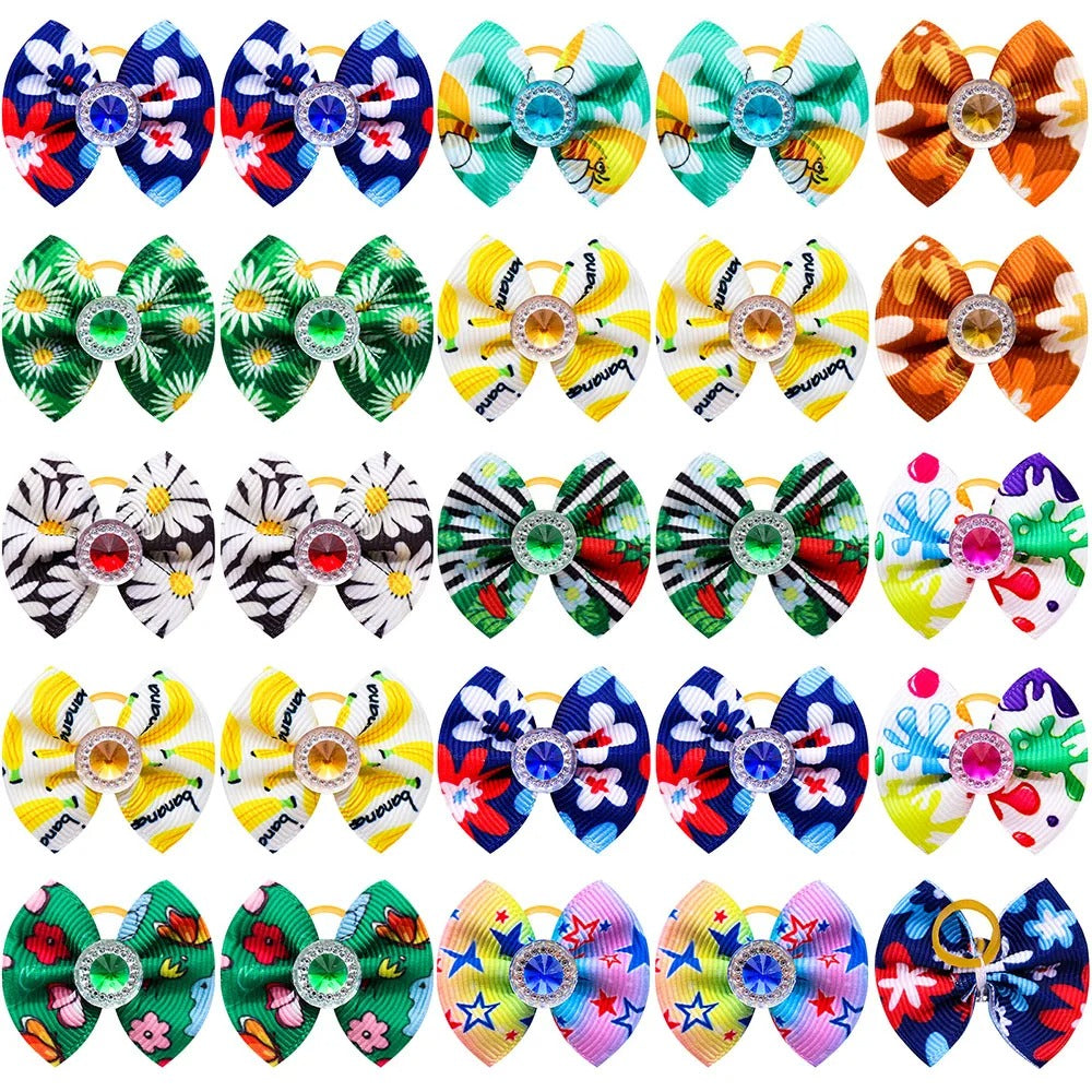 noeud papillon pour chien à motifs foncés