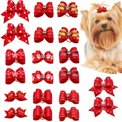 noeud papillon pour chien rouge