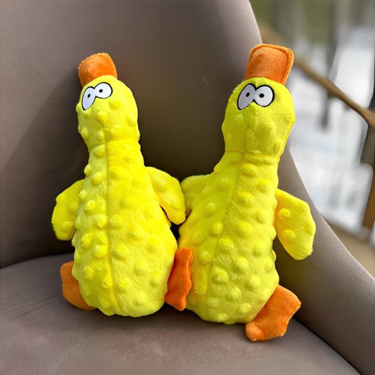 Peluche pour chiens jaunes