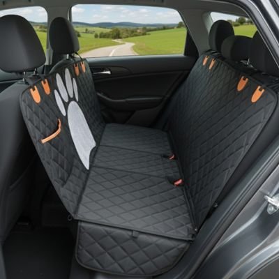 Protection voiture chien​ sur banquette arrière 