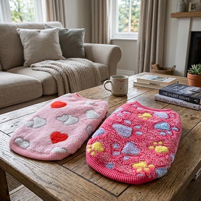 Pull pour Chien sur table