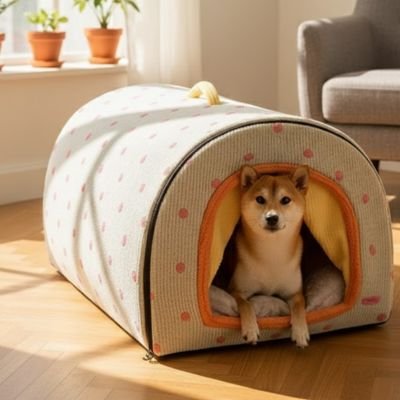 shiba inu dans Niche pour Chien interieur 