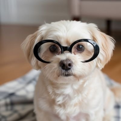 shihtzu porte Lunette pour chien dans maison