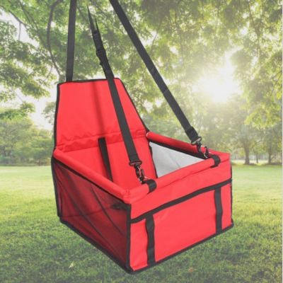 siège auto pour chien rouge