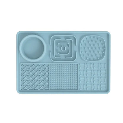 tapis de lechage bleu